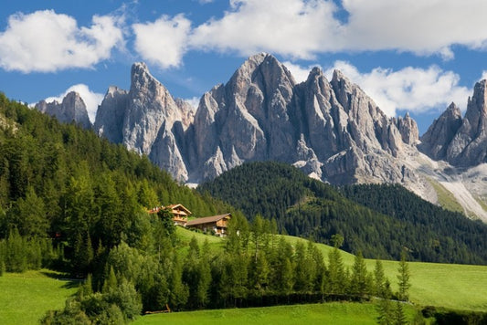 Chalet below the Odle