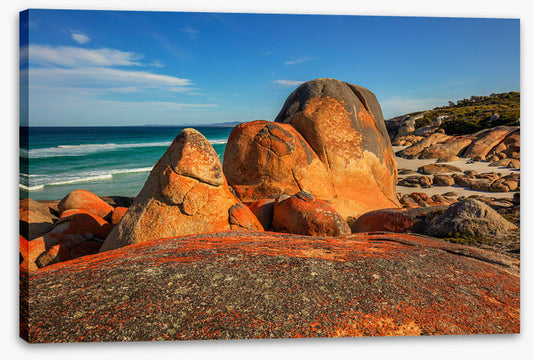 Orange outcrops