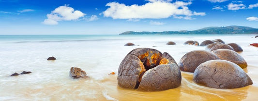 Boulders on the beach