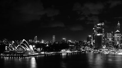 Sydney harbour at night