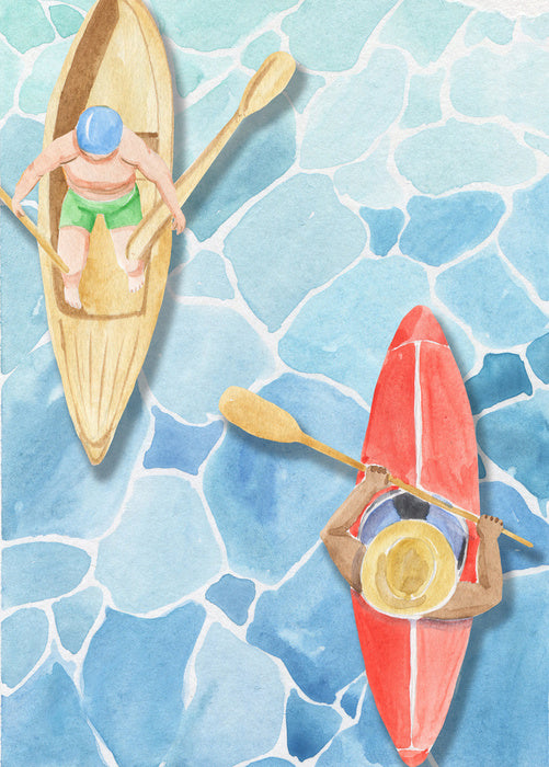 Paddling past