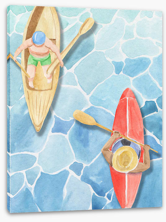 Paddling past