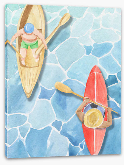 Paddling past