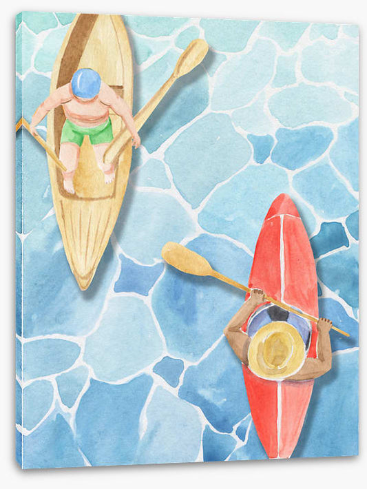 Paddling past