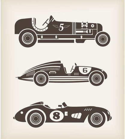 Vintage racing cars