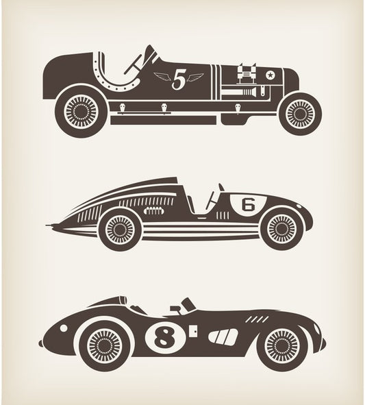 Vintage racing cars