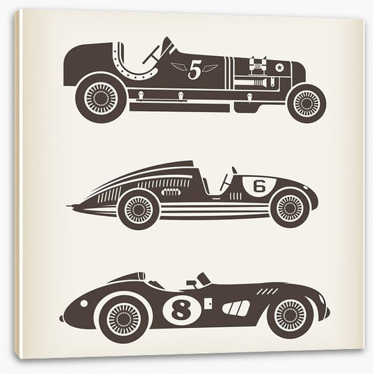 Vintage racing cars