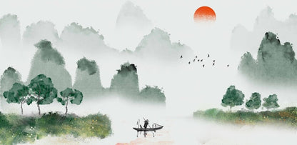Fishing in the mist