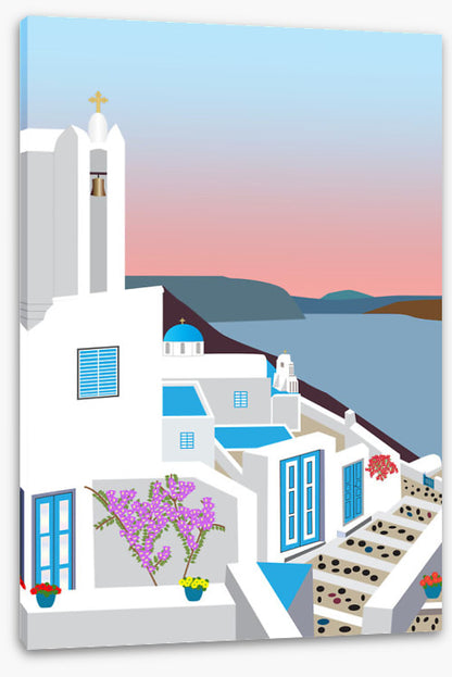 Greek island sunset