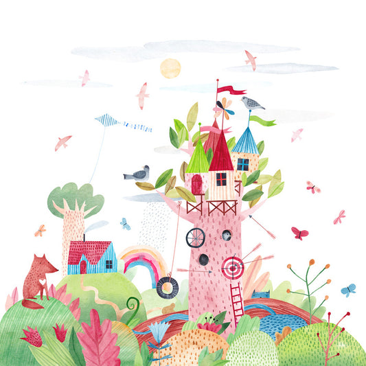 Tree castle garden