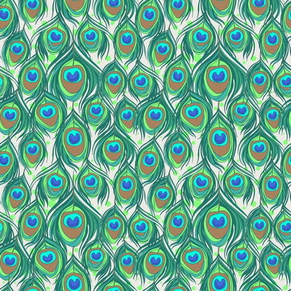 Peacock feathers