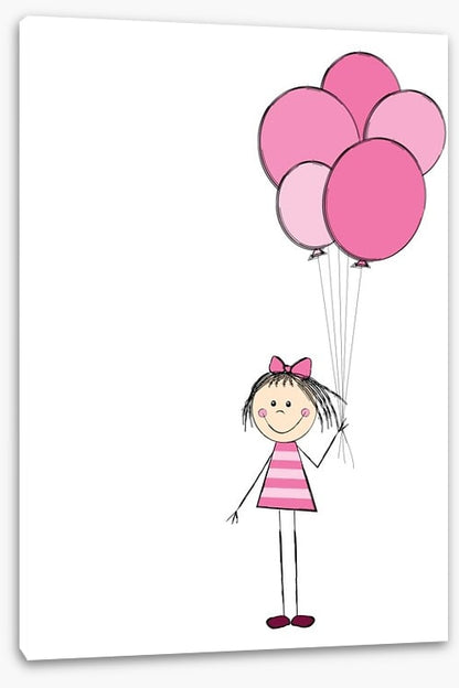 Pink balloon bunch