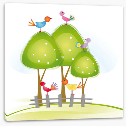 Green tree birds