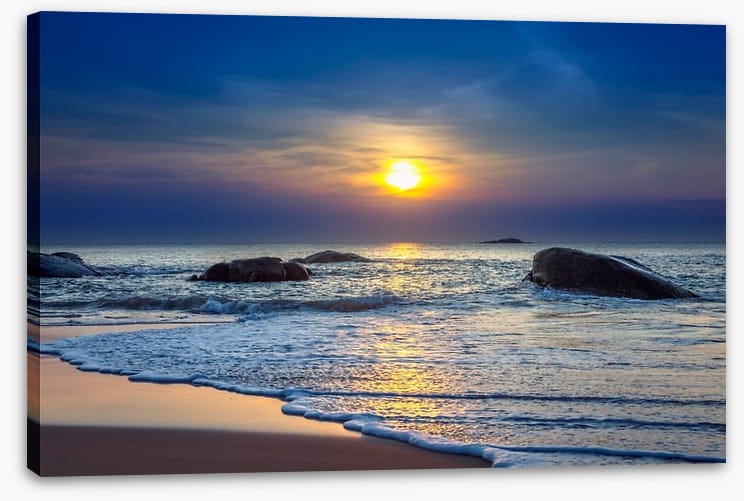 Sunset on Khao Lak beach, Thailand