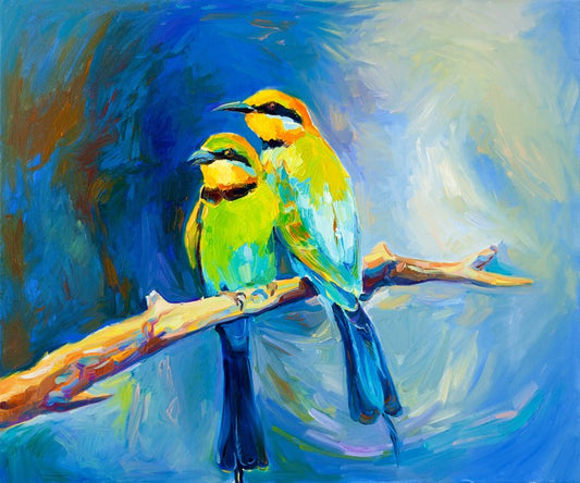 Blue tailed bee-eaters
