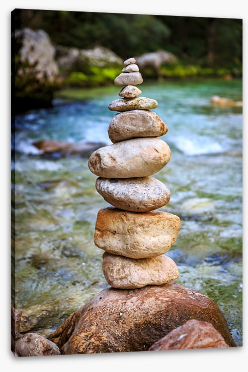 Cairn in the river