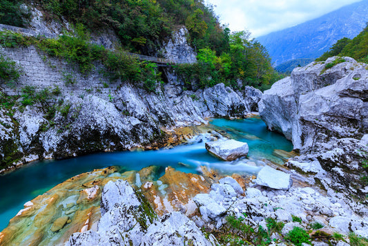 Through the limestone