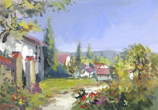 Summer day in the village