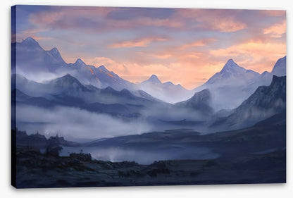 Misty mountain dawn