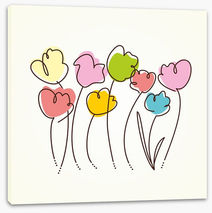 Eight tulips