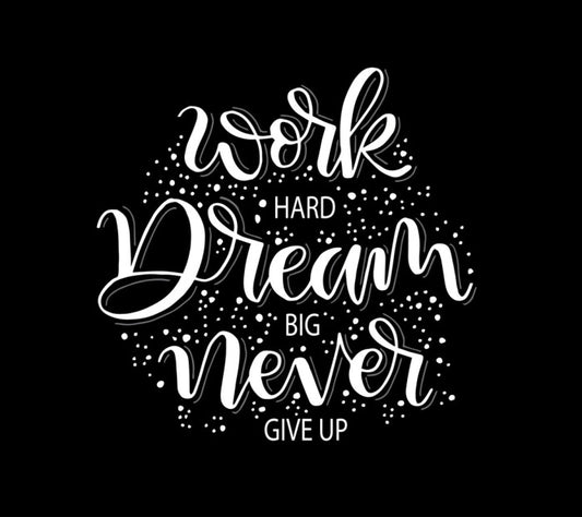 Never give up