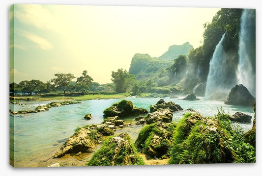 Cascade waterfalls in Vietnam