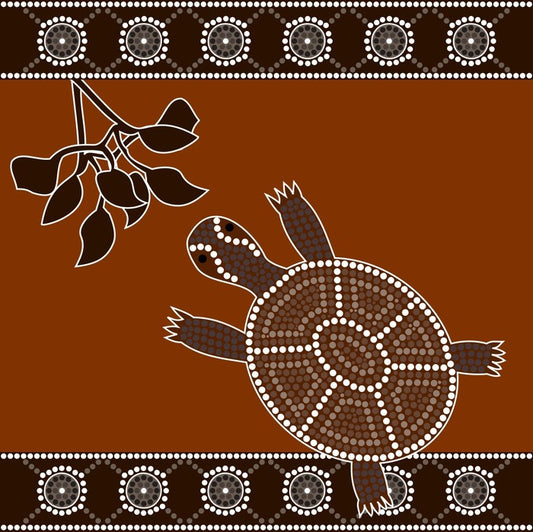 Turtle and leaves