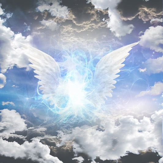 Angel in the clouds