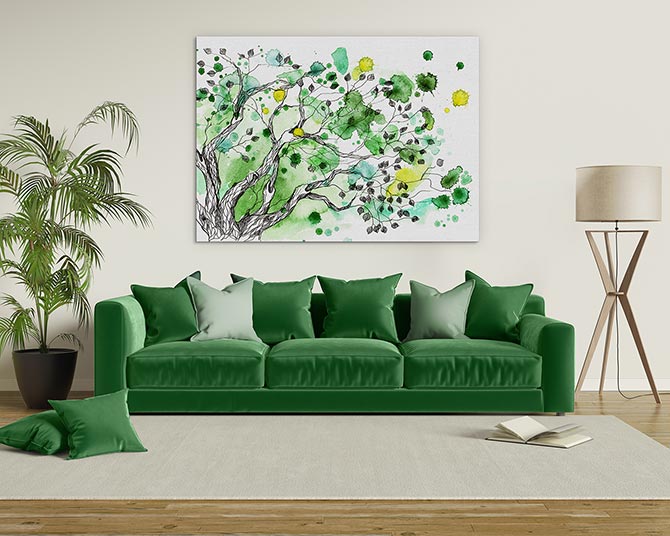 Spring splatter tree