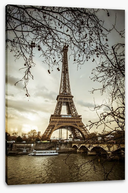 Eiffel tower from the Seine, France