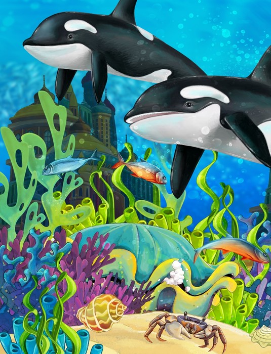 The underwater whales