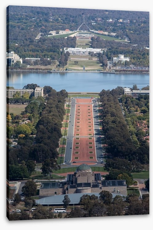 Anzac Parade aerial