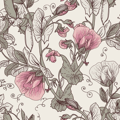 Pink pea petals