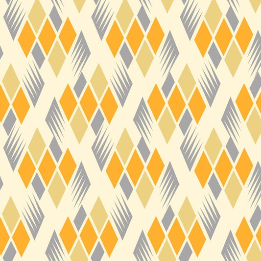 Retro diamonds yellow