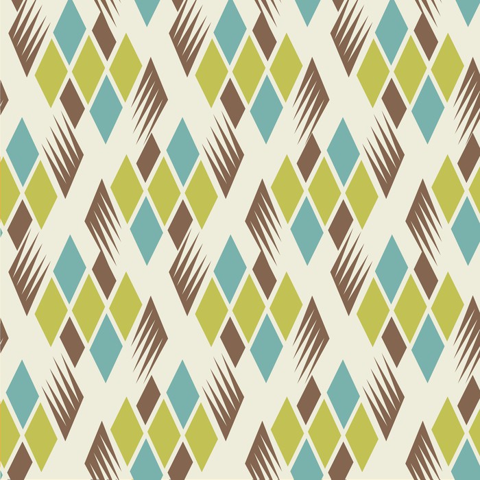 Retro diamonds green