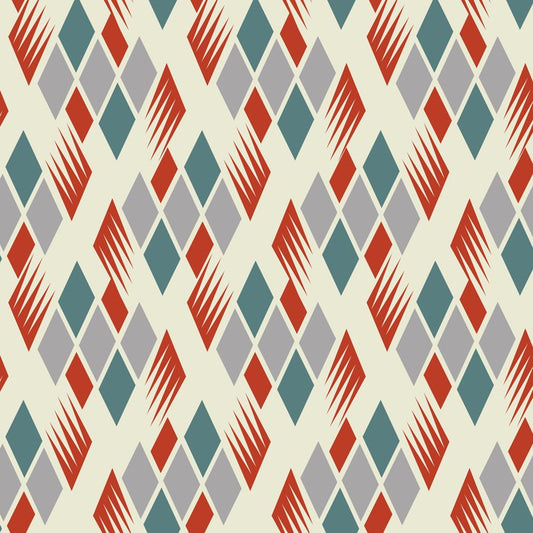 Retro diamonds red