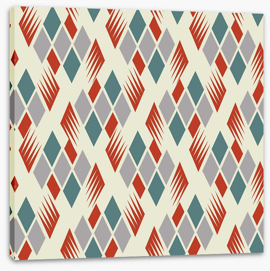 Retro diamonds red