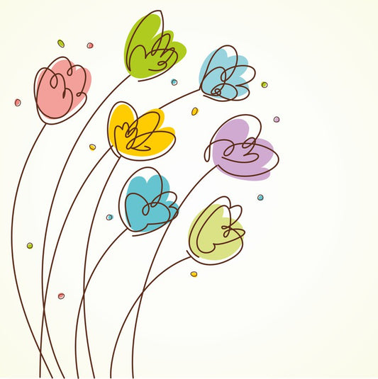 Seven tulips