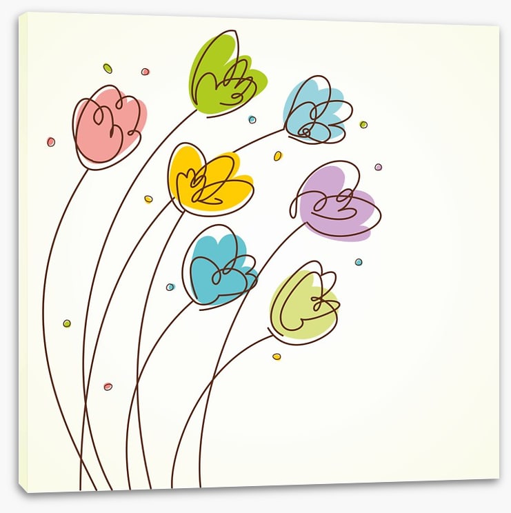 Seven tulips