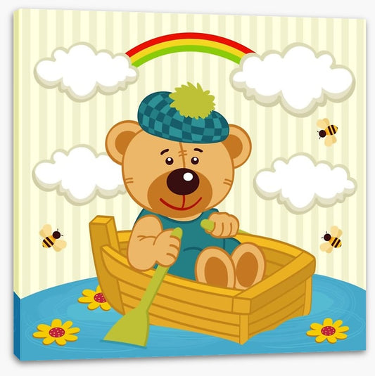 Bear in a boat