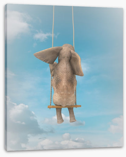 Elephant on the swing