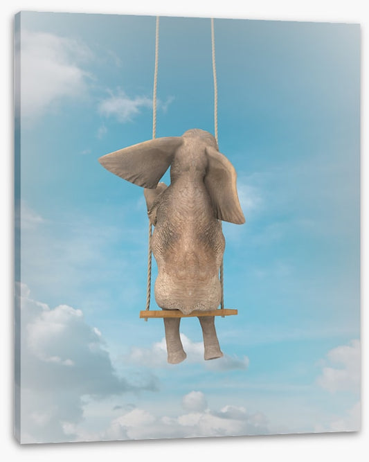 Elephant on the swing