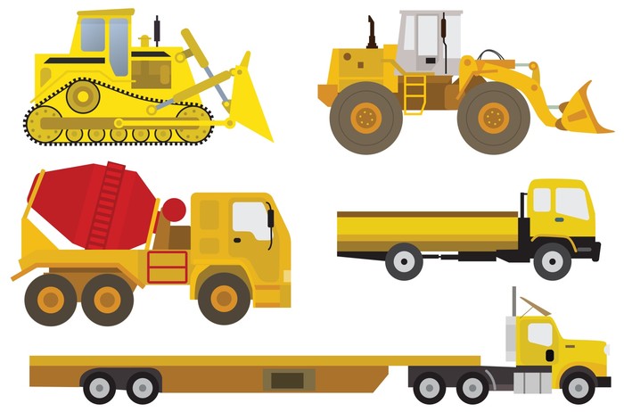 Trucks and diggers