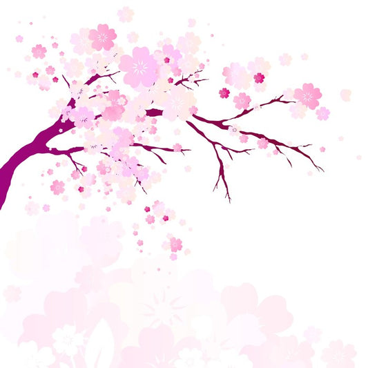 Pink flowers fall