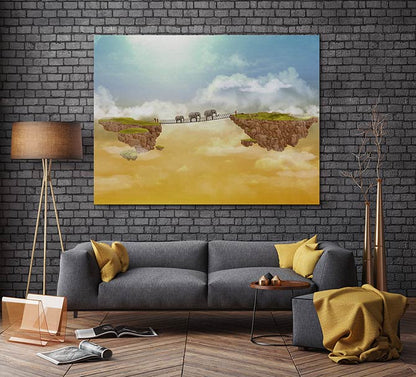 Elephants crossing