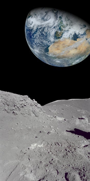 From the moon