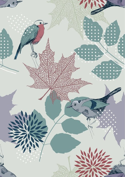 Leaves and birds
