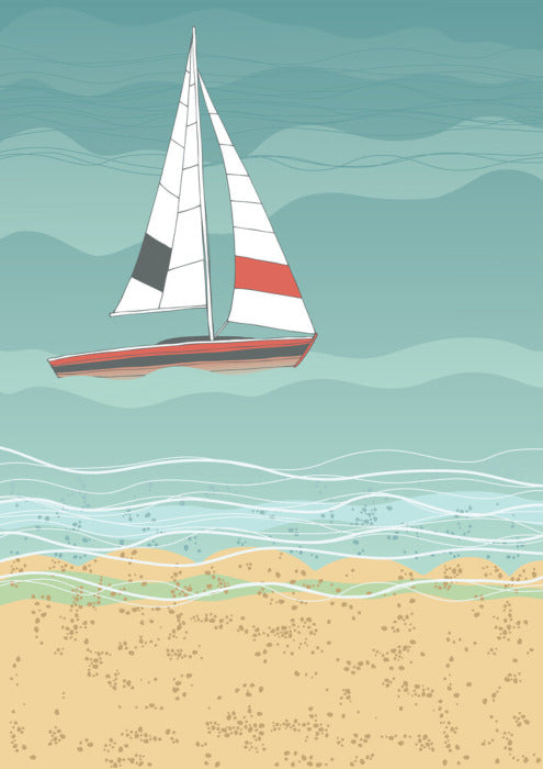 Sailboat and sea II