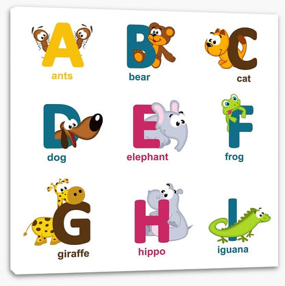 Alphabet animals - A to I