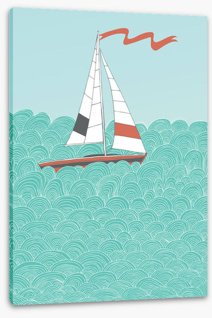 Sailboat and sea I